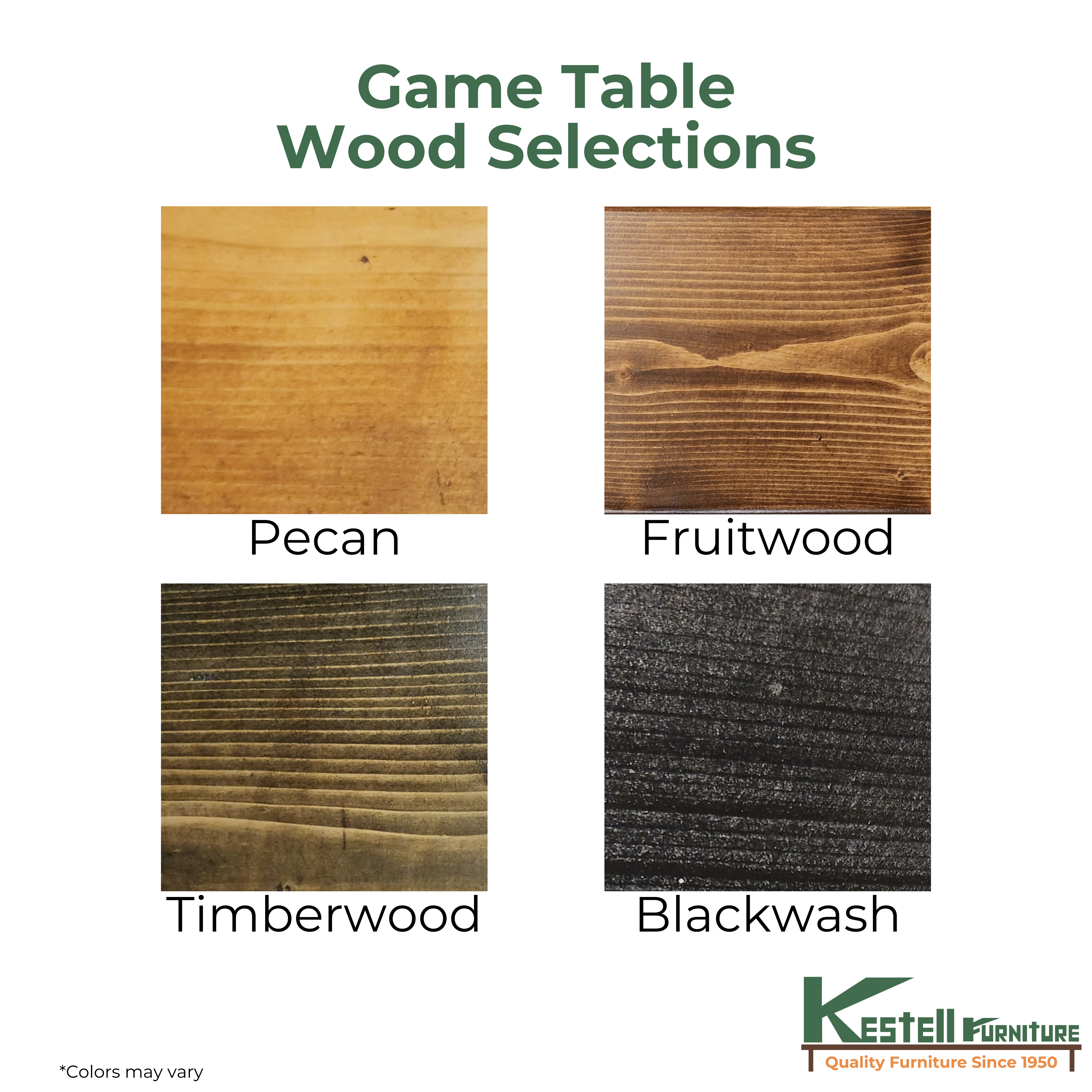 Kestell Furniture Rustic Board Game Table