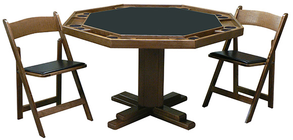 #86 & 98 Pedestal-Base Poker Table