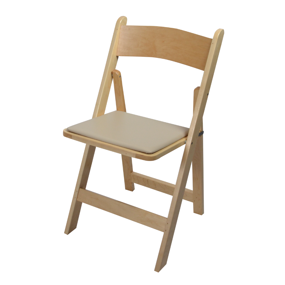 Kestell Furniture #210 Maple Folding Chair, Package of 2